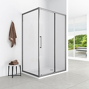 Душевой уголок Loranto 120х80 CS-AB02GG-128 профиль Серый матовый стекло прозрачное-1