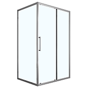 Душевой уголок Loranto 120х90 CS-AB02GG-129 профиль Серый матовый стекло прозрачное