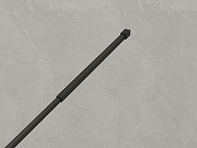 Душевая перегородка Loranto Walk-In 90 CS-W02B-90 профиль Черный матовый стекло прозрачное, лофт клетка-3