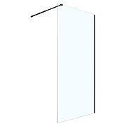 Душевая перегородка Loranto Walk-In 120 CS-W04B-120 профиль Черный матовый стекло прозрачное