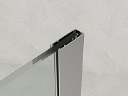 Душевая перегородка Loranto Walk-In 120 CS-W04B-120 профиль Черный матовый стекло прозрачное-4