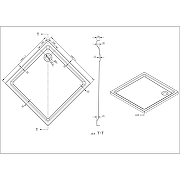 Акриловый поддон для душа Loranto 100x100 CS-15056-100 цвет Белый-1