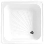 Стальной поддон для душа Loranto 90x90 LG900B цвет Белый