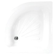 Стальной поддон для душа Loranto 90x90 LG900C цвет Белый