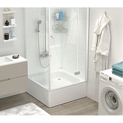 Стальной поддон для душа ВИЗ Antika 90x90 АPS-90101 цвет Белый-1