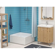 Стальной поддон для душа ВИЗ Antika 90x90 АPS-90101 цвет Белый-2