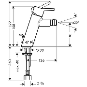 Смеситель для биде Hansgrohe Talis 32240000 цвет Хром-1