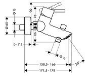 Смеситель для ванны Hansgrohe Talis 32440000 цвет Хром-2