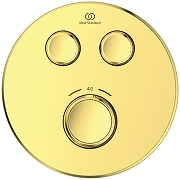 Смеситель для душа Ideal Standard Ceratherm Navigo A7296GN с термостатом цвет Шлифованное золото-1