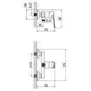 Смеситель для душа Azario Elvis AZ-WWK338155C цвет Хром-5