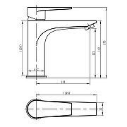 Смеситель для раковины Loranto Sofia LR10273000 цвет Хром-2