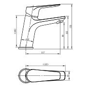 Смеситель для раковины Loranto Gracia LR10128000 цвет Хром-2