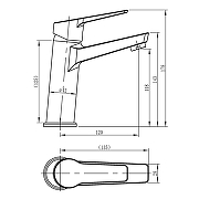 Смеситель для раковины Loranto Inessa LR10287000 цвет Хром-2