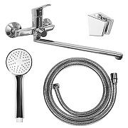 Смеситель для ванны Loranto Tina LR90362000 универсальный цвет Хром