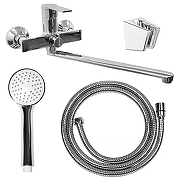 Смеситель для ванны Loranto Norma LR90501000 универсальный цвет Хром