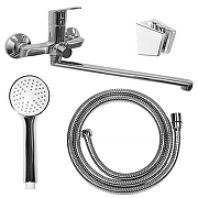 Смеситель для ванны Loranto Katrina LR90504000 универсальный цвет Хром