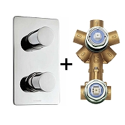 Смеситель для душа Bossini Cube Z00004.030+Z00130 цвет Хром