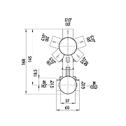Смеситель для душа Bossini Cube Z00004.030+Z00130 цвет Хром-5