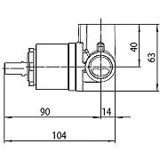 Смеситель для душа Bossini Cube Z00008.030+Z00007 цвет Хром-4