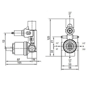 Смеситель для душа Bossini Cube Z00063.030+Z00005 цвет Хром-6