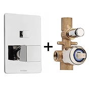 Смеситель для душа Bossini Cube Z00063.030+Z00005 цвет Хром