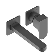 Смеситель для раковины Bossini Teo Z00732.073+Z00801 цвет Черный матовый-1