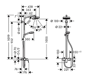 Душевая система Hansgrohe Crometta 27266400 цвет Хром-2