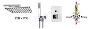 Душевая система Bossini Cosmo M00754.030 с термостатом цвет Хром