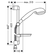 Душевой гарнитур Hansgrohe Croma 27751000 цвет Хром-1