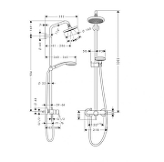 Душевая система Hansgrohe Croma 27154000 цвет Хром-1