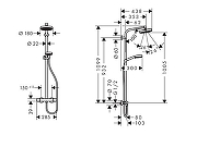 Душевая система Hansgrohe Crometta 27264400 с термостатом цвет Хром-3