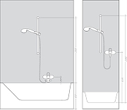 Душевой гарнитур Hansgrohe Croma 27724000 цвет Хром-1