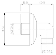 Шланговое подключение Bossini V00011.030 цвет Хром-1
