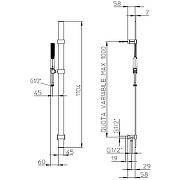 Душевой гарнитур Bossini Apice D480883.030 цвет Хром-3