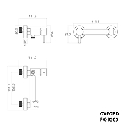 Гигиенический душ со смесителем Fixsen Oxford FX-9505N цвет Сатин-7