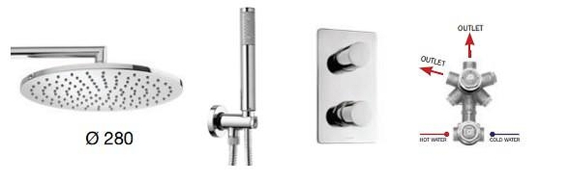 Душевая система Bossini Cosmo M00752.030 