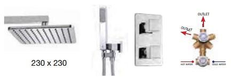 Душевая система Bossini Cosmo M00757.030 