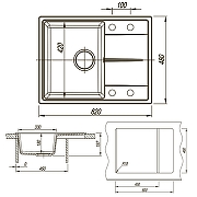 Кухонная мойка Azario Tavas 62 CS00097670 цвет Белый-7