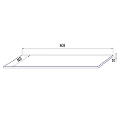 Столешница под раковину Azario Lotos 30 CS00091638 цвет Белый глянцевый-1