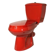 Унитаз компакт Оскольская Керамика Элисса Стандарт 43360110202 цвет Красный с бачком и сиденьем