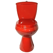 Унитаз компакт Оскольская Керамика Элисса Стандарт 43360110202 цвет Красный с бачком и сиденьем-1