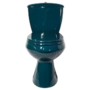 Унитаз компакт Оскольская Керамика Элисса Стандарт 43325110202 цвет Зеленый с бачком и сиденьем-1