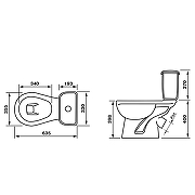 Унитаз компакт Оскольская Керамика Дора Комфорт 47301110606 цвет Белый с бачком и сиденьем Микролифт-3