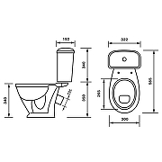 Унитаз компакт Оскольская Керамика Детский Стандарт 47901110022 цвет Белый с бачком и сиденьем-5