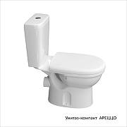 Унитаз компакт Керамин Ареццо Дуал CS00076897 цвет Белый с бачком и сиденьем Микролифт-1