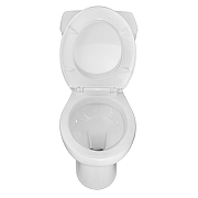 Унитаз компакт Loranto Lino CS-CT8812 цвет Белый с бачком и сиденьем Микролифт-3