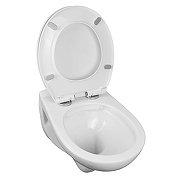 Унитаз Loranto Fredo CS-WH8005 подвесной цвет Белый с сиденьем Микролифт-3