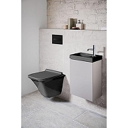 Клавиша смыва Loranto 7323 цвет Черный матовый-1