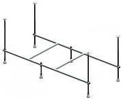 Каркас для ванны Loranto Novaro La 150x70 CS00078469 цвет Серый