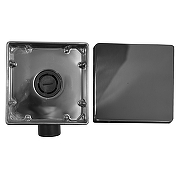 Душевой трап Loranto Libra 150х150 3065.0Y050K.015.1 с решеткой цвет Нержавеющая сталь / под плитку-3